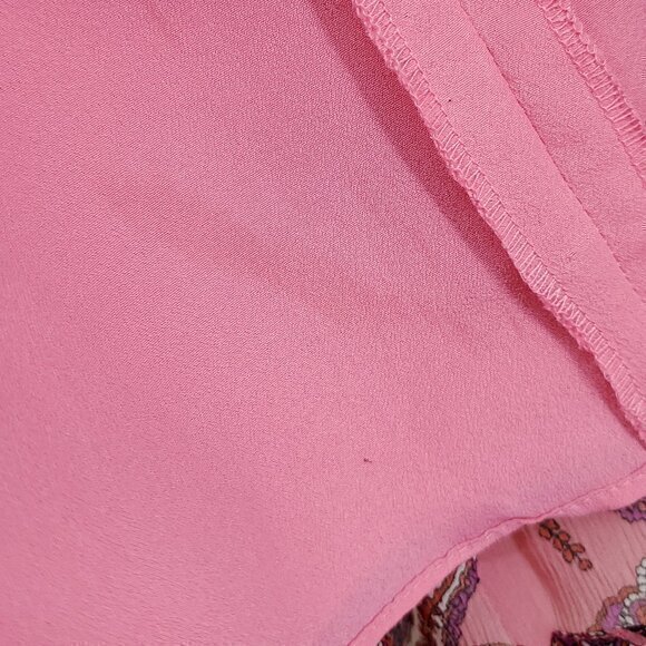 J. Crew Silk Double Pleated Paisley Skirt 12 Pink/Purple - Picture 13 of 13